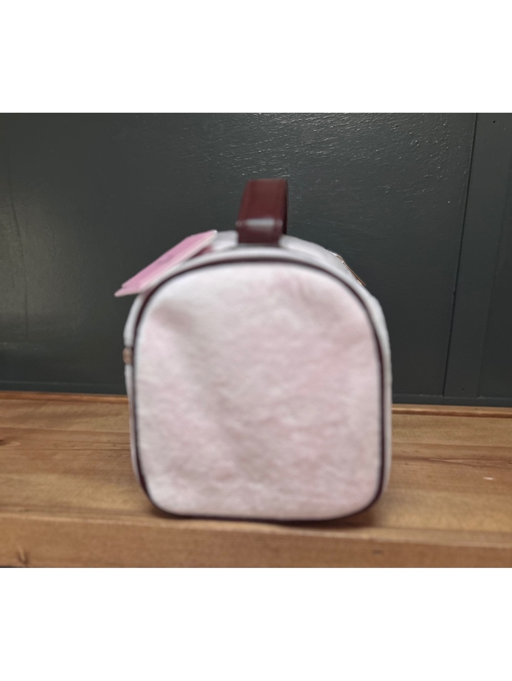 Juicy Couture Pink Plush Cosmetic Bag with Gold Zippers and Logo Detail NWT - Picture 6 of 9